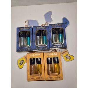 New Harry Potter Profusion Cosmetics Lip Oil Set Bundle - Ravenclaw & Hufflepuff